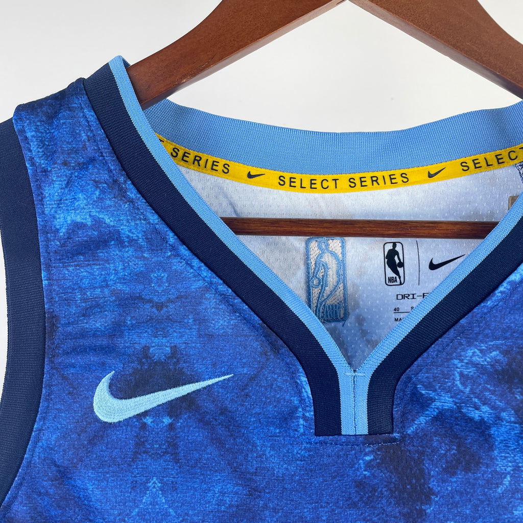 Regata NBA Golden State Warriors Stephen Curry Nike Royal Select Séries Swingmam 2022/23 - Masculina