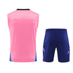 Kit de Treino Arsenal Adidas 24/25 Camisa e Bermuda Rosa e Preto