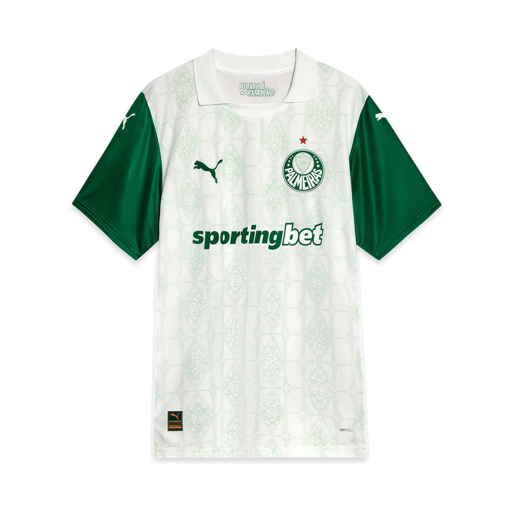 Camisa Palmeiras Away 2025/26 - Versão Jogador - Masculina - Branca