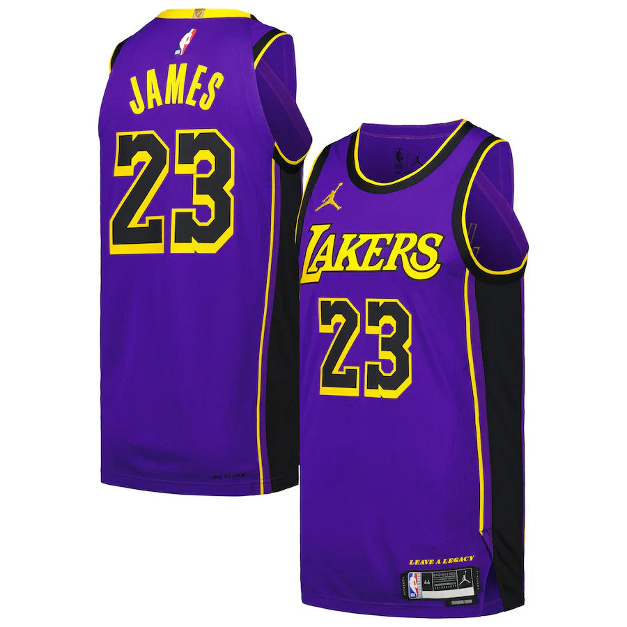 Regata NBA Los Angeles Lakers Jordan Statement Edition Swingmam  - Roxo - Masculina