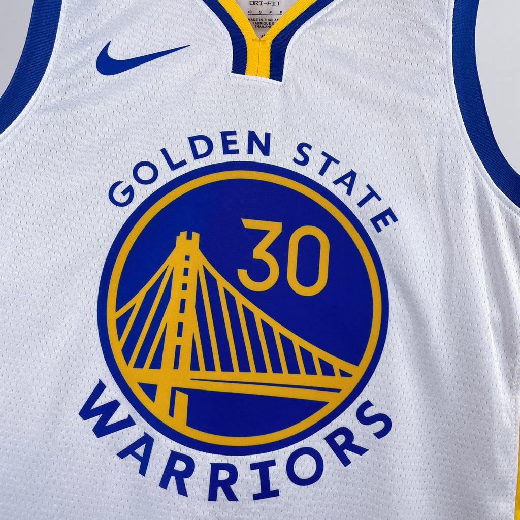 Regata NBA Golden State Warriors Stephen Curry Nike Branca Swingman - Association Edition - Masculina