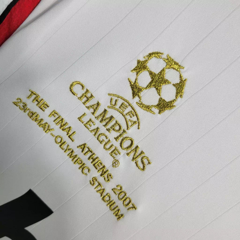 Camisa Milan 06/07 Away Manga Longa - Retrô Masculina