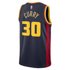 Regata NBA Golden State Warriors Stephen Curry 2024/25 Azul marinho - Edition City - Masculina