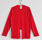 Camisa Manchester United  2007/08 Manga Longa - Versão Retrô Masculina - Vermelha