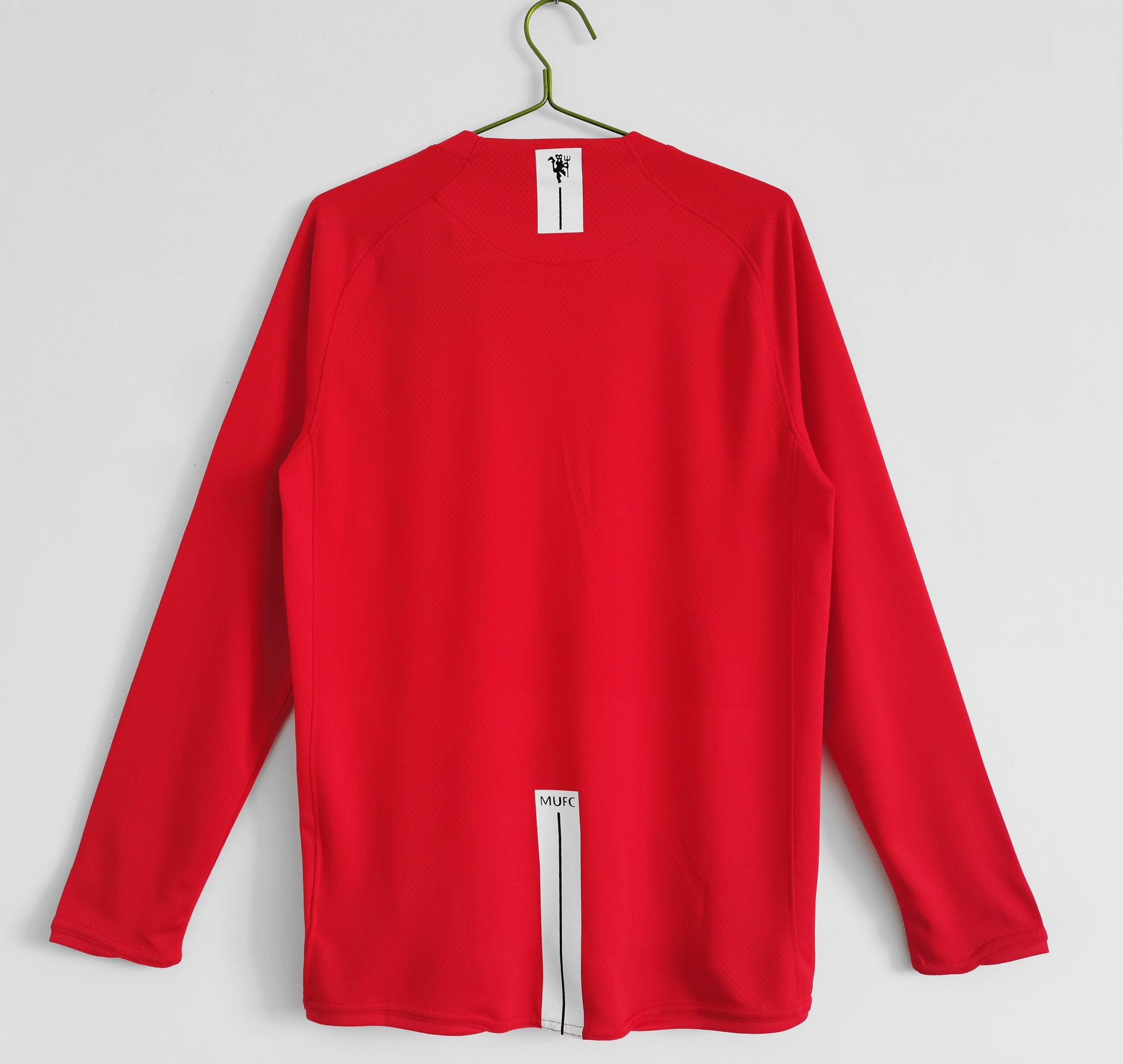 Camisa Manchester United  2007/08 Manga Longa - Versão Retrô Masculina - Vermelha
