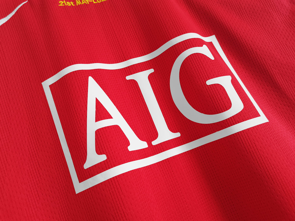 Camisa Manchester United 2007/08 - Versão Retrô Masculina - Vermelha