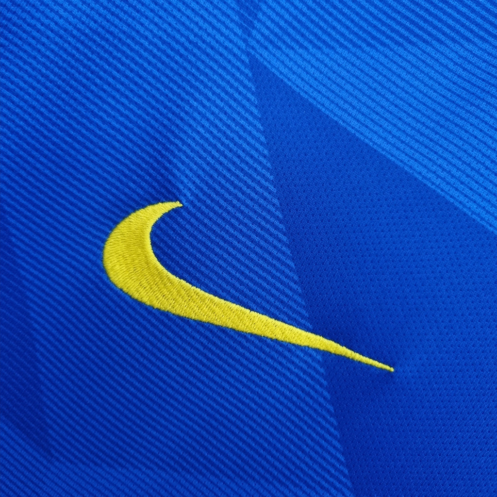 Camisa Retrô 2018 Seleção Brasileira II Nike Masculina - Azul