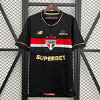 Camisa São Paulo III 25/26 s/n° Torcedor Comemorativa New Balance Masculino - Preto+Vermelho