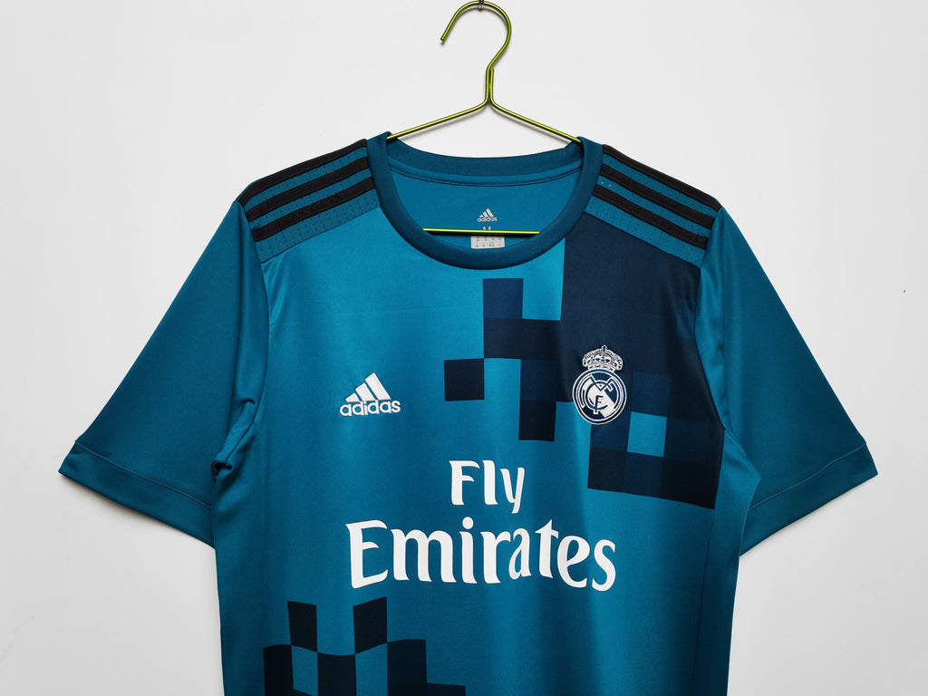 Camisa Real  Madrid 2017/18 - Versão Retrô Masculino - Azul