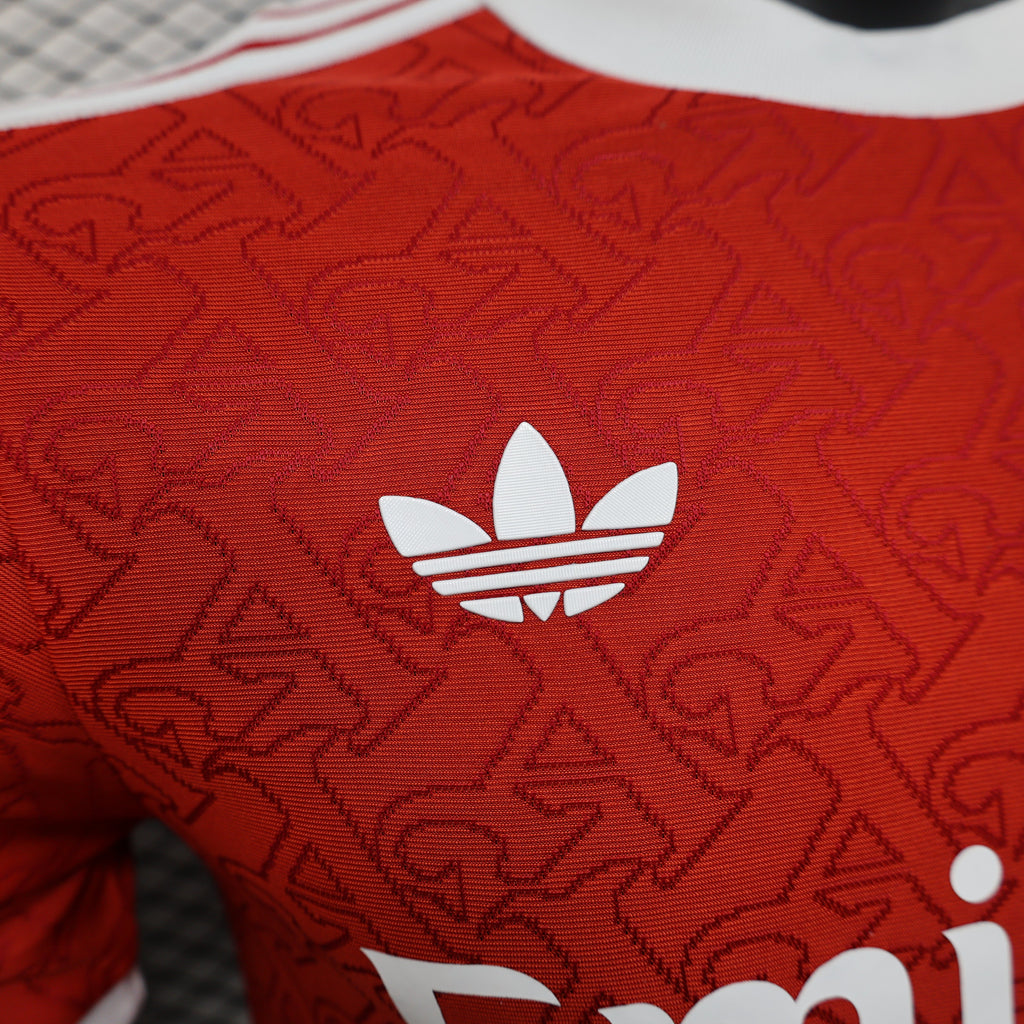 Camisa Arsenal 25/26 Versão jogador Adidas Masculina -Vermelha