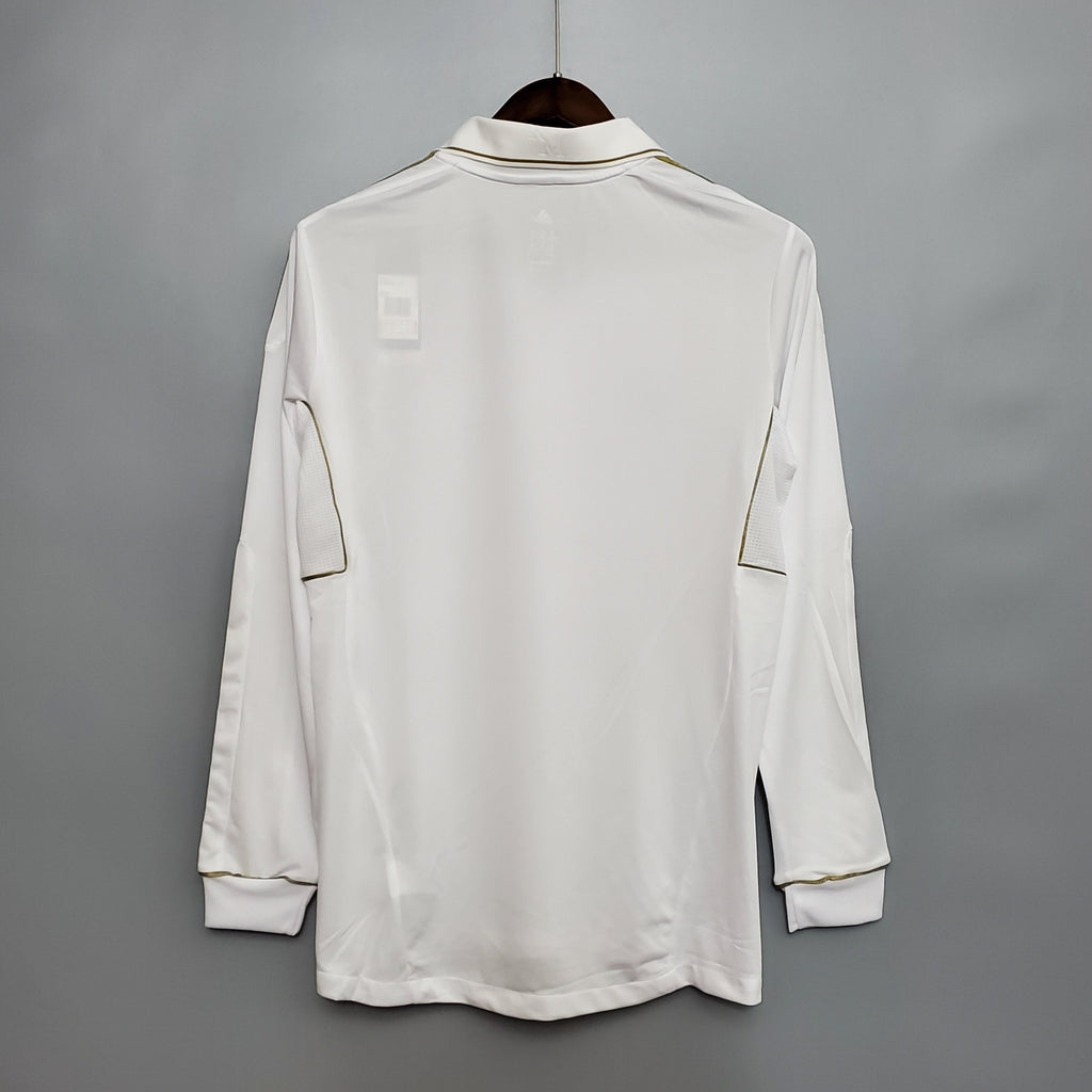 Camisa Real Madrid 11/12 Home Manga Longa - Retrô Masculina