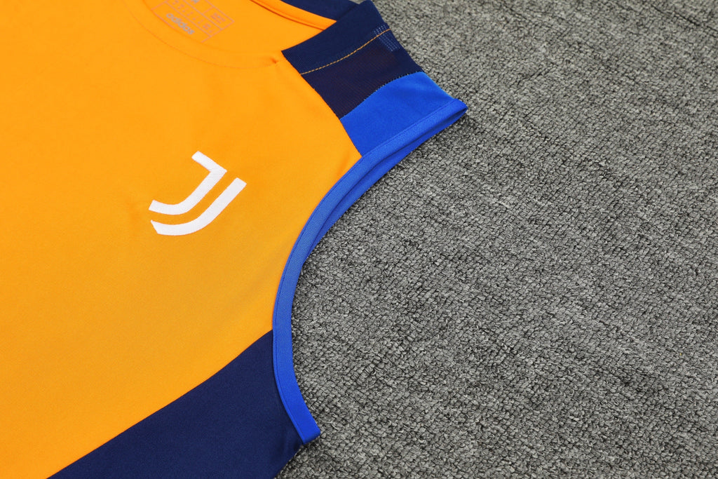 Kit de Treino Juventus 24/25 Laranja e Azul
