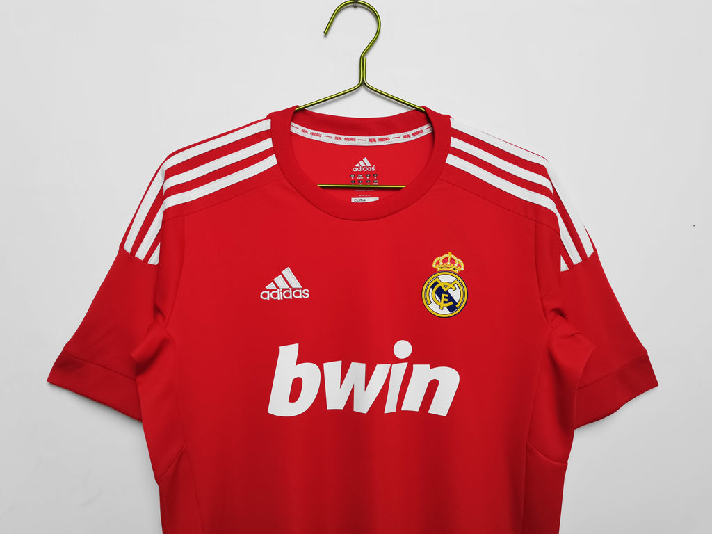 Camisa Real  Madrid 2011/12- Versão Retrô Masculino - Vermelha