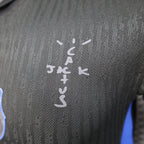 Camisa Barcelona x Travis Scott away 24/25 Versão jogador - Preta