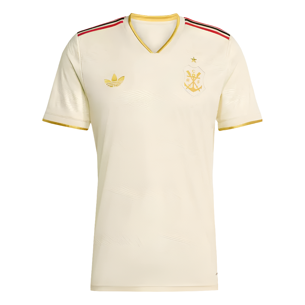 Camisa Flamengo Ill 25/26 s/n° Torcedor Adidas Masculina - Bege Claro