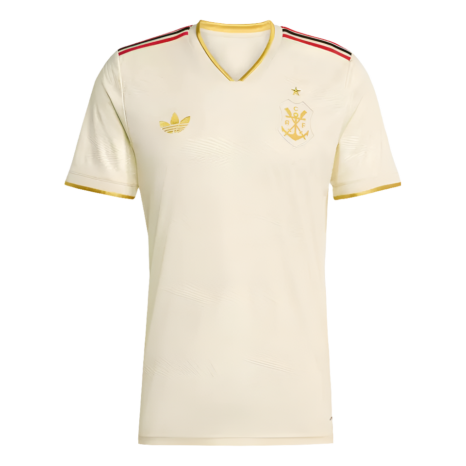 Camisa Flamengo Ill 25/26 s/n° Torcedor Adidas Masculina - Bege Claro