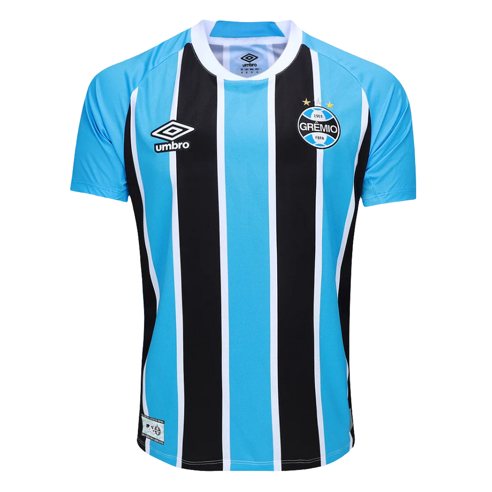 Camisa Grêmio l 25/26 Torcedor Umbro Masculina - Azul+Preto