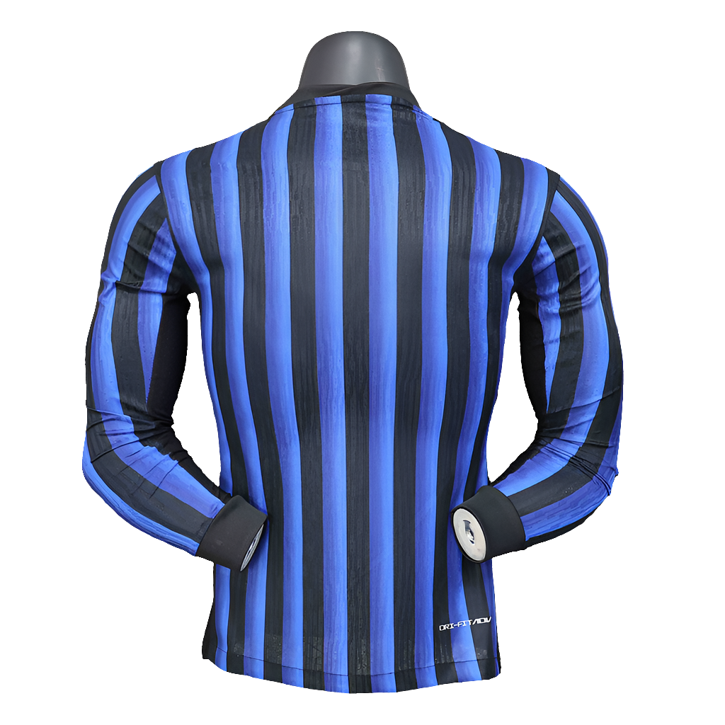 Camisa Inter de Milão 25/26 Home Manga longa - Versão do jogador - Masculina