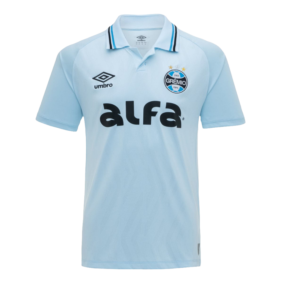 Camisa Grêmio II Celeste Masc. Classic Umbro 25/26 S/Nº - Azul