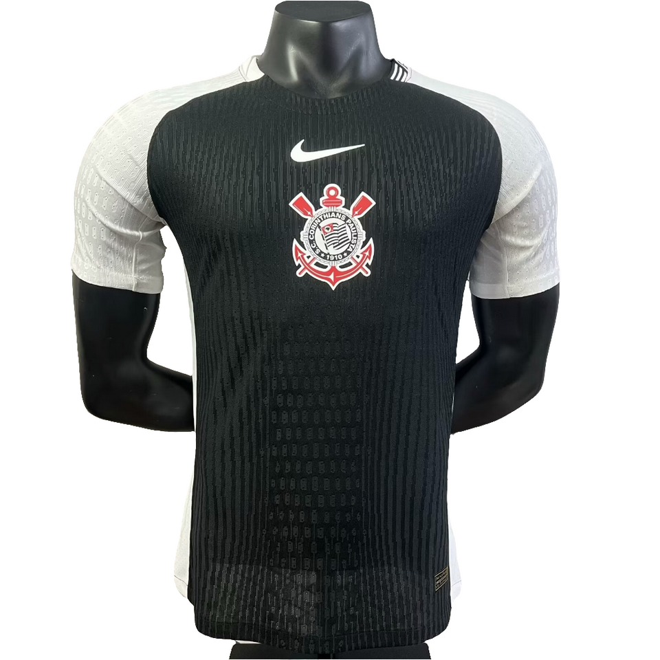 Camisa Corinthians ll 25/26 S/N Jogador Nike Masculina - Preto+Branco
