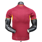 Camisa Adidas Roma I 25/26 s/n° Jogador Masculina - Bordô e Amarela