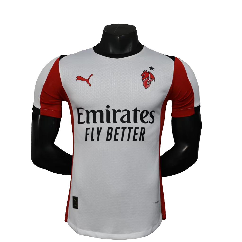 Camisa Puma AC Milan II 25/26 s/n° Jogador Masculina - Branca e Vermelha