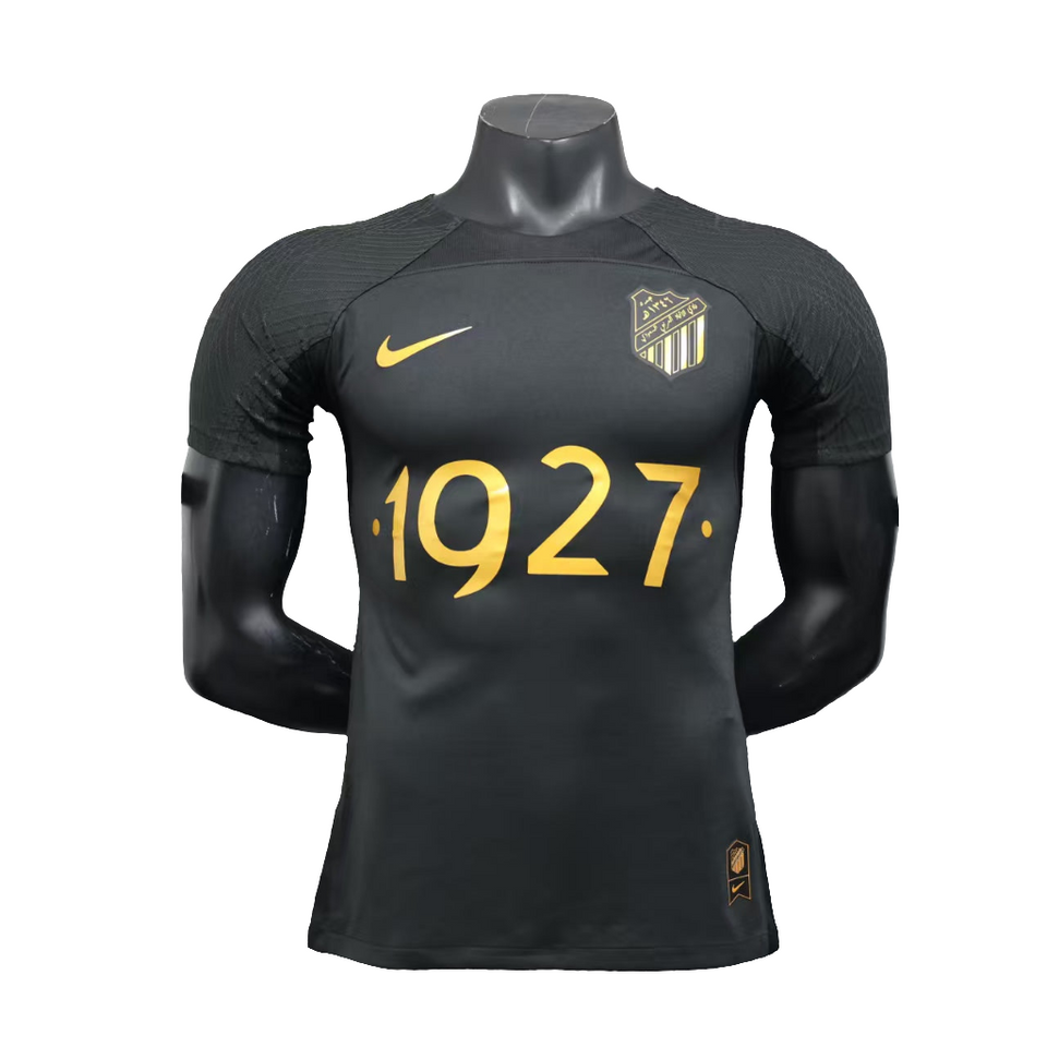 Camisa Nike Al-Ittihad III 25/26 s/n° Jogador Masculina - Preta e Dourada