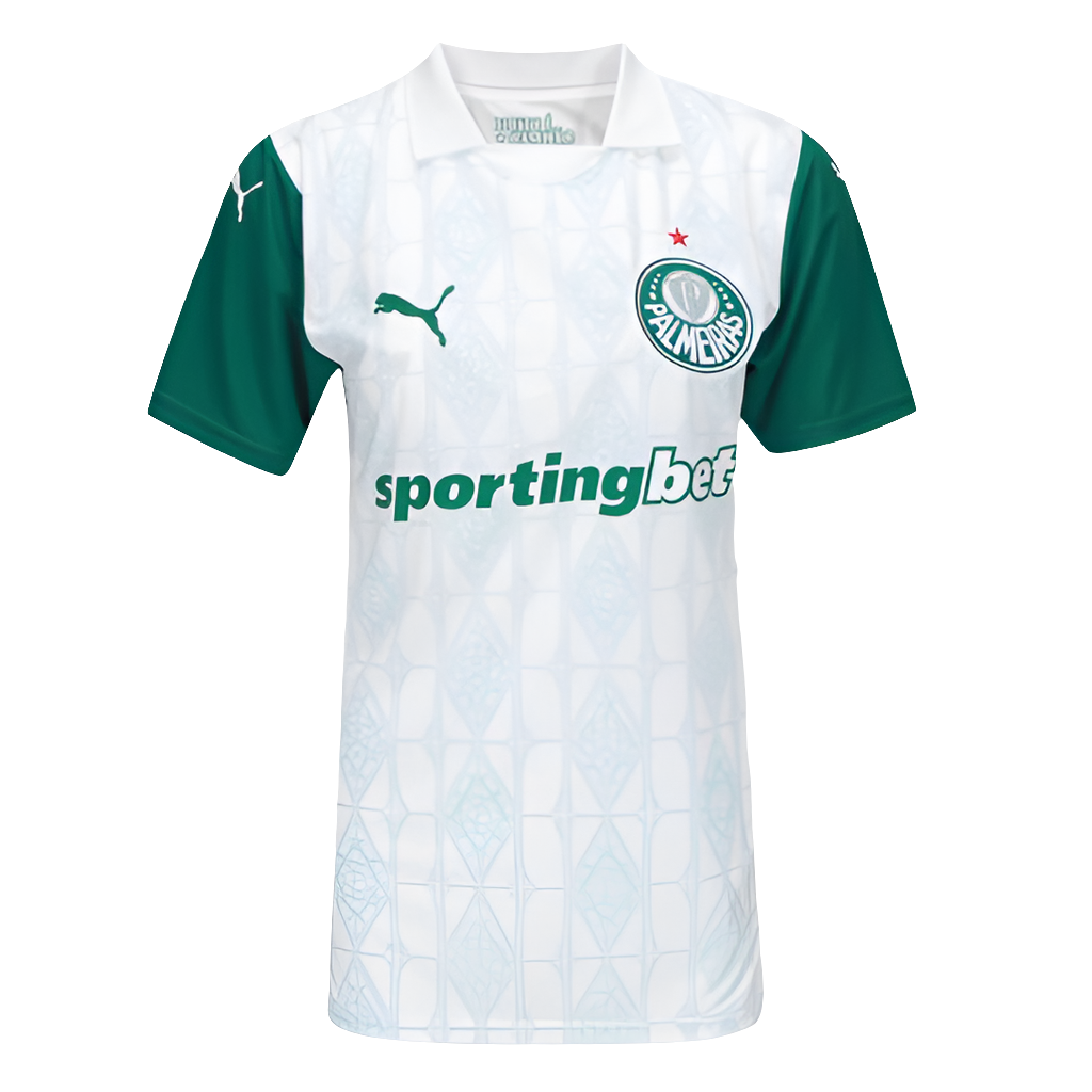 Camisa Palmeiras II 25/26 s/n Torcedor Puma Feminina - Branco