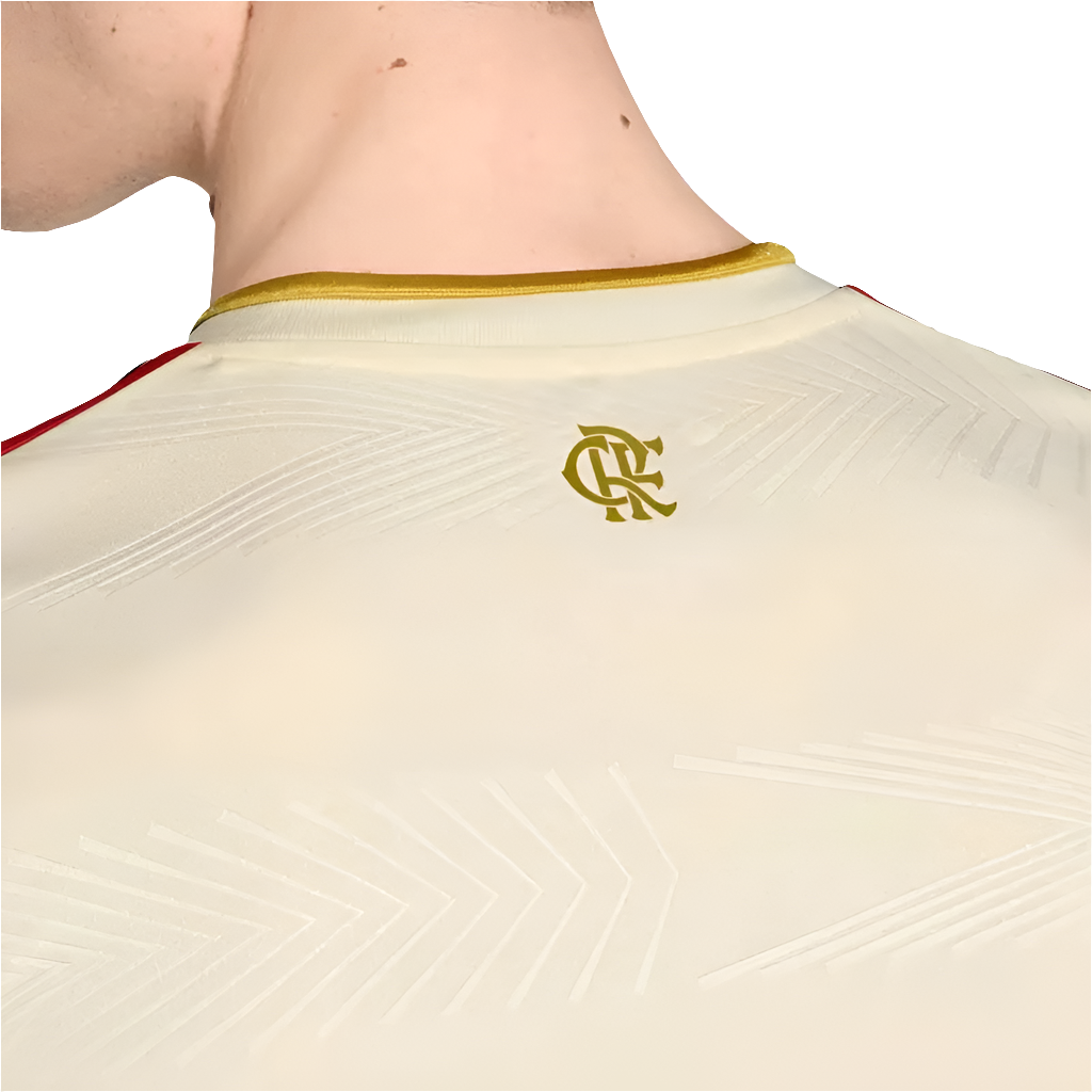 Camisa Flamengo Ill 25/26 s/n° Torcedor Adidas Masculina - Bege Claro