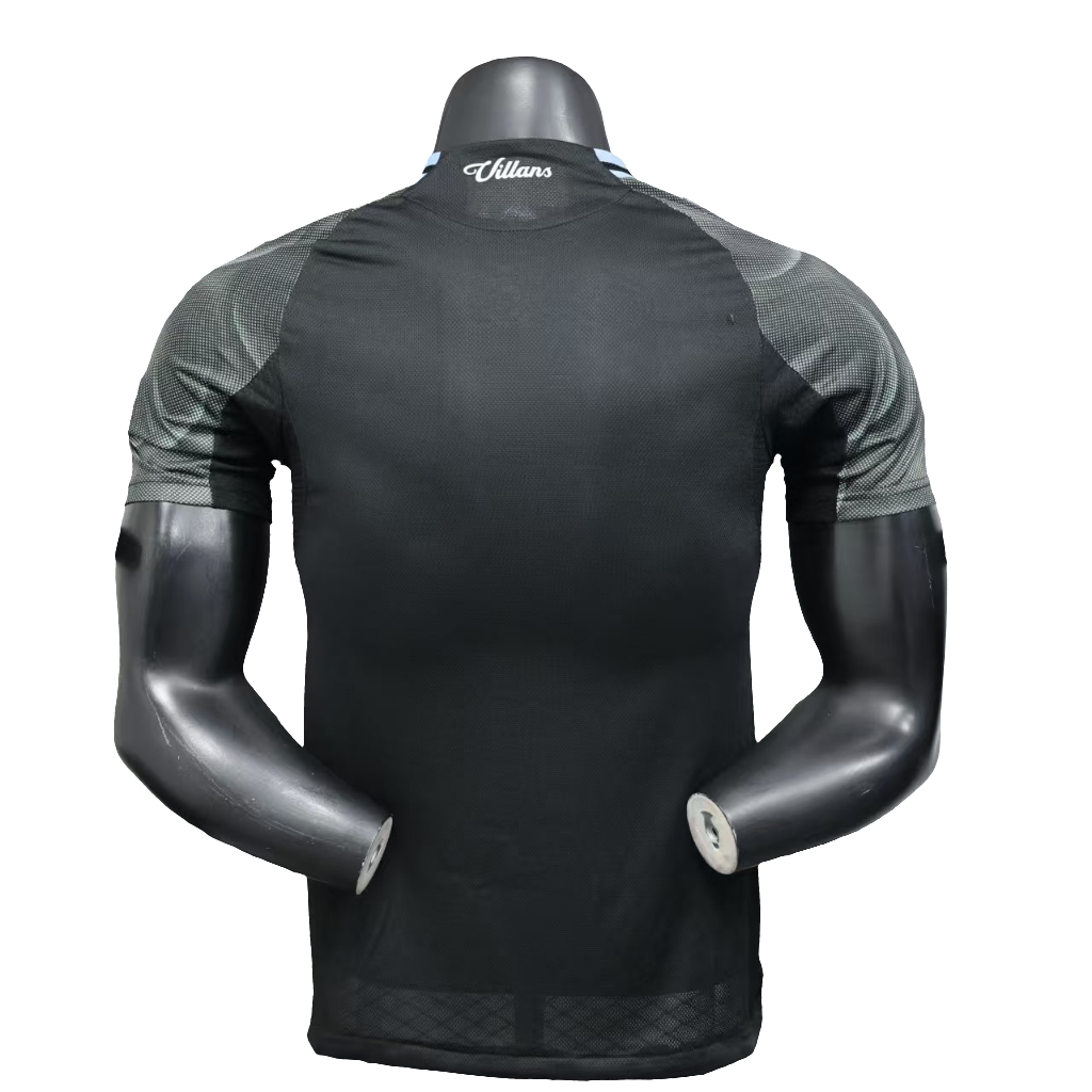 Camisa Aston Villa 2025/26 s/n Jogador Masculina - Preta