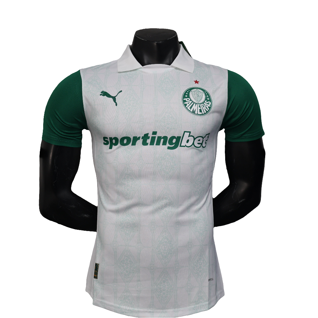 Camisa Palmeiras Away 2025/26 - Versão Jogador - Masculina - Branca