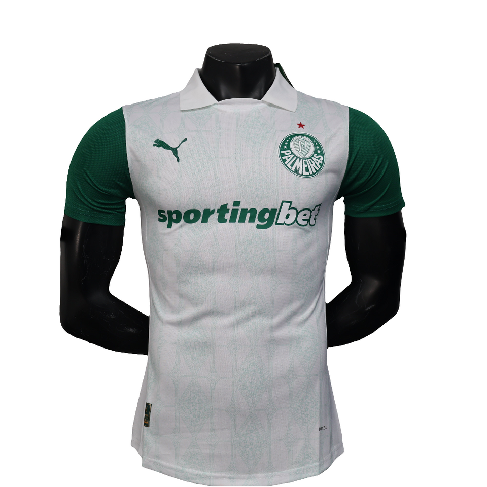 Camisa Palmeiras Away 2025/26 - Versão Jogador - Masculina - Branca
