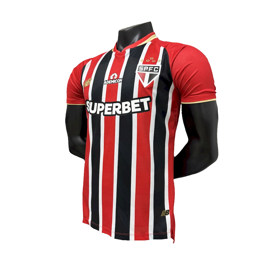 Camisa São Paulo ll 25/26 S/N Jogador New Balance Masculina - Vermelho+ Branco