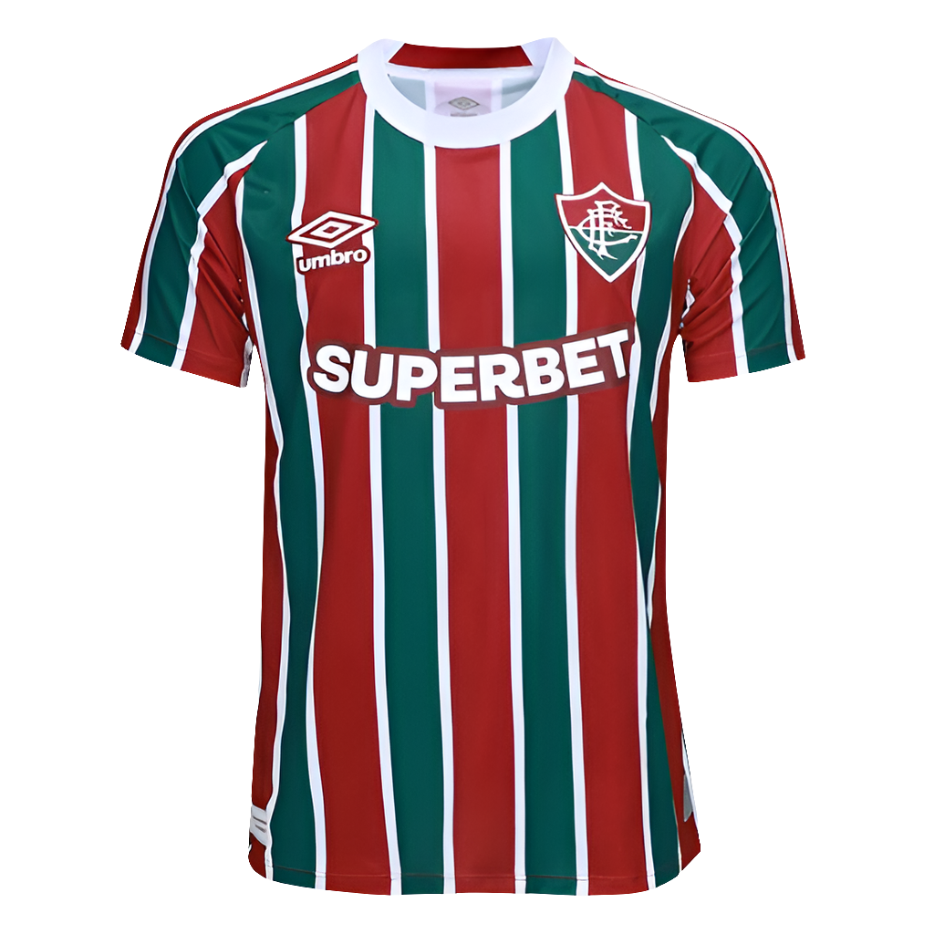 Camisa Fluminense I 25/26 s/n Torcedor Umbro Masculina - Verde+Vermelho