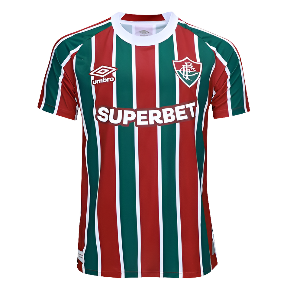 Camisa Fluminense I 25/26 s/n Torcedor Umbro Masculina - Verde+Vermelho