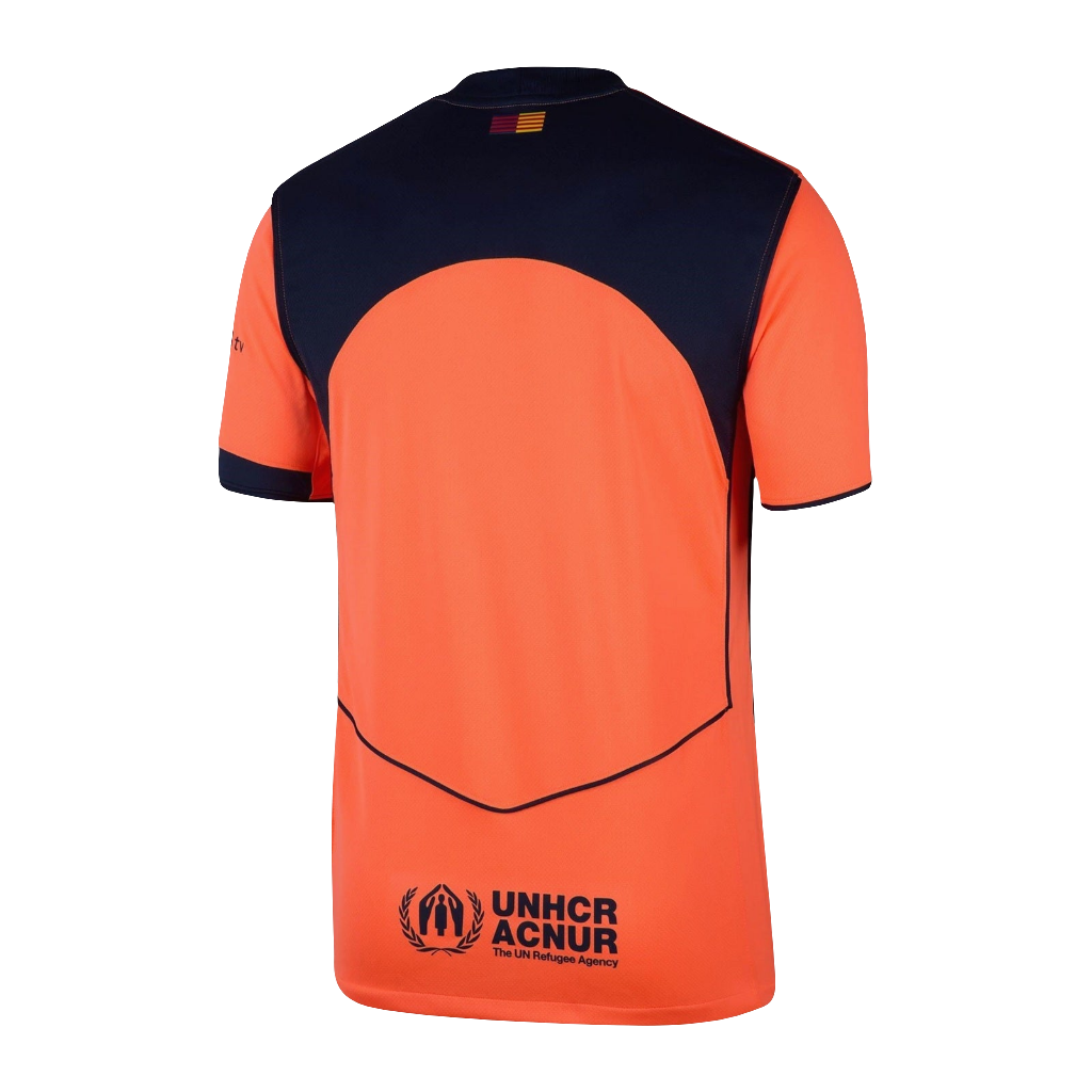 Camisa  Barcelona III 25/26 Nike Masculina - Laranja/Marinho