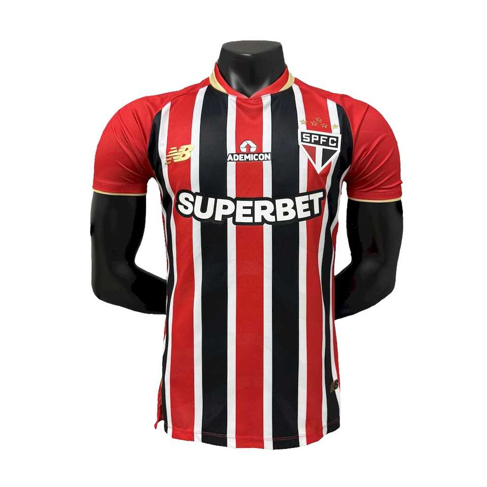 Camisa São Paulo ll 25/26 S/N Jogador New Balance Masculina - Vermelho+ Branco