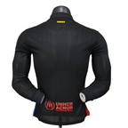 Camisa Barcelona ll Edição especial Travis Scott 24/25 Manga Longa - Masculina - Preta