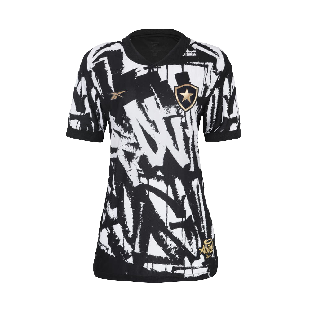 Camisa Reebok 4 Botafogo Feminina 25/26 - Preta