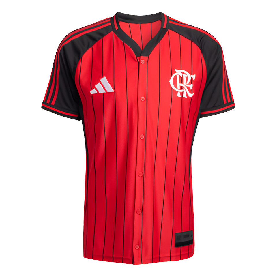 Camisa Flamengo US Adidas 2025/26 - Masculina - Vermelha e Preto