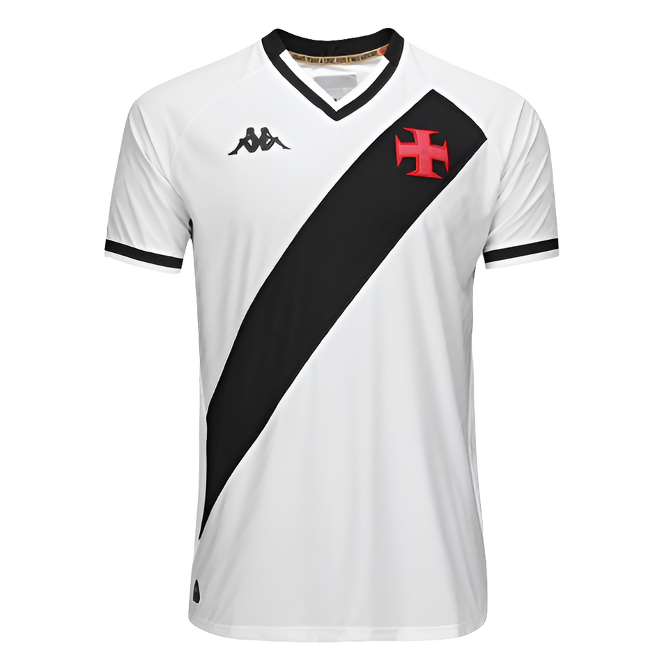 Camisa Vasco II 25/26 s/n Torcedor Kappa Masculino - Branco+Preto