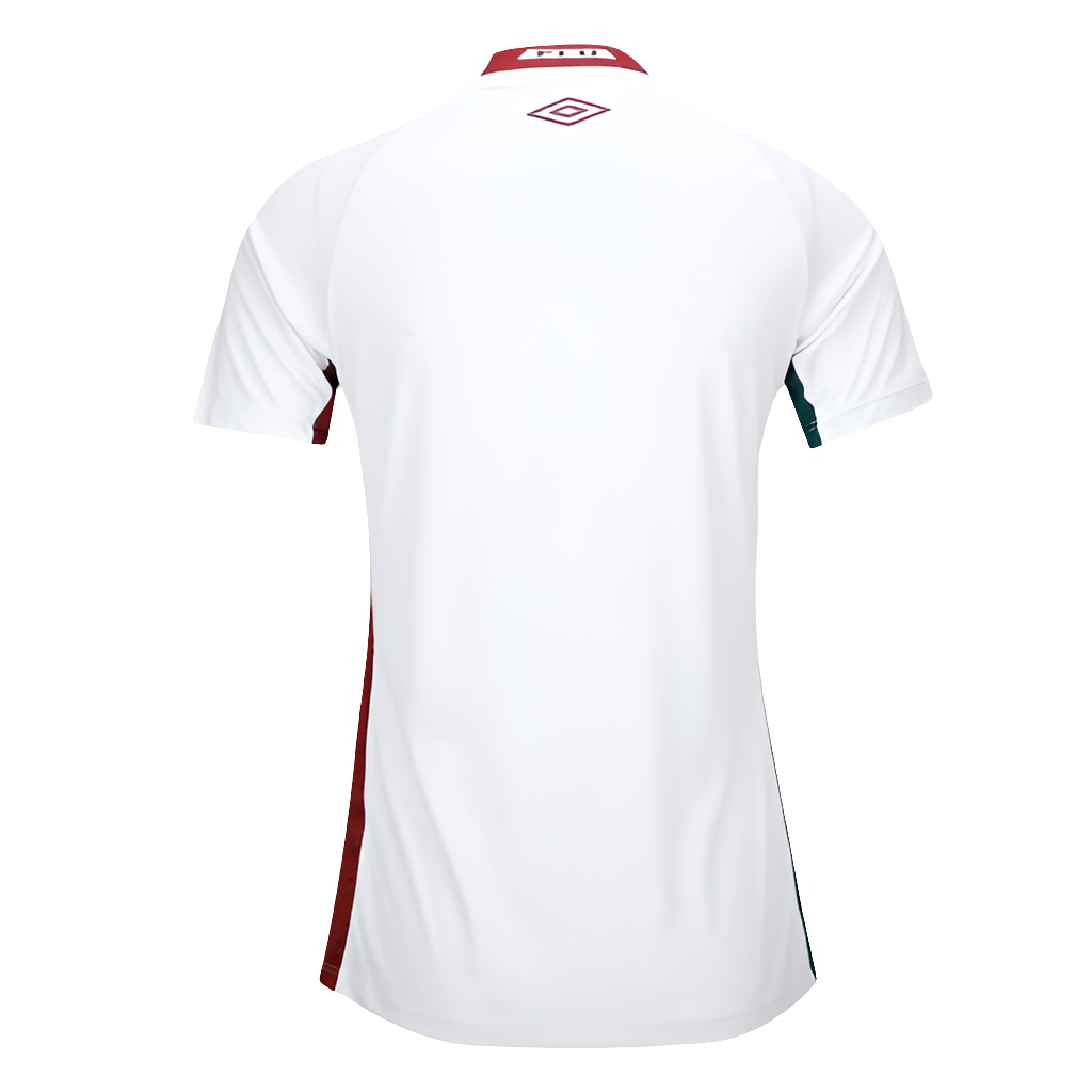 Camisa Fluminense II 25/26 s/n Torcedor Umbro Feminina - Branco+Vermelho