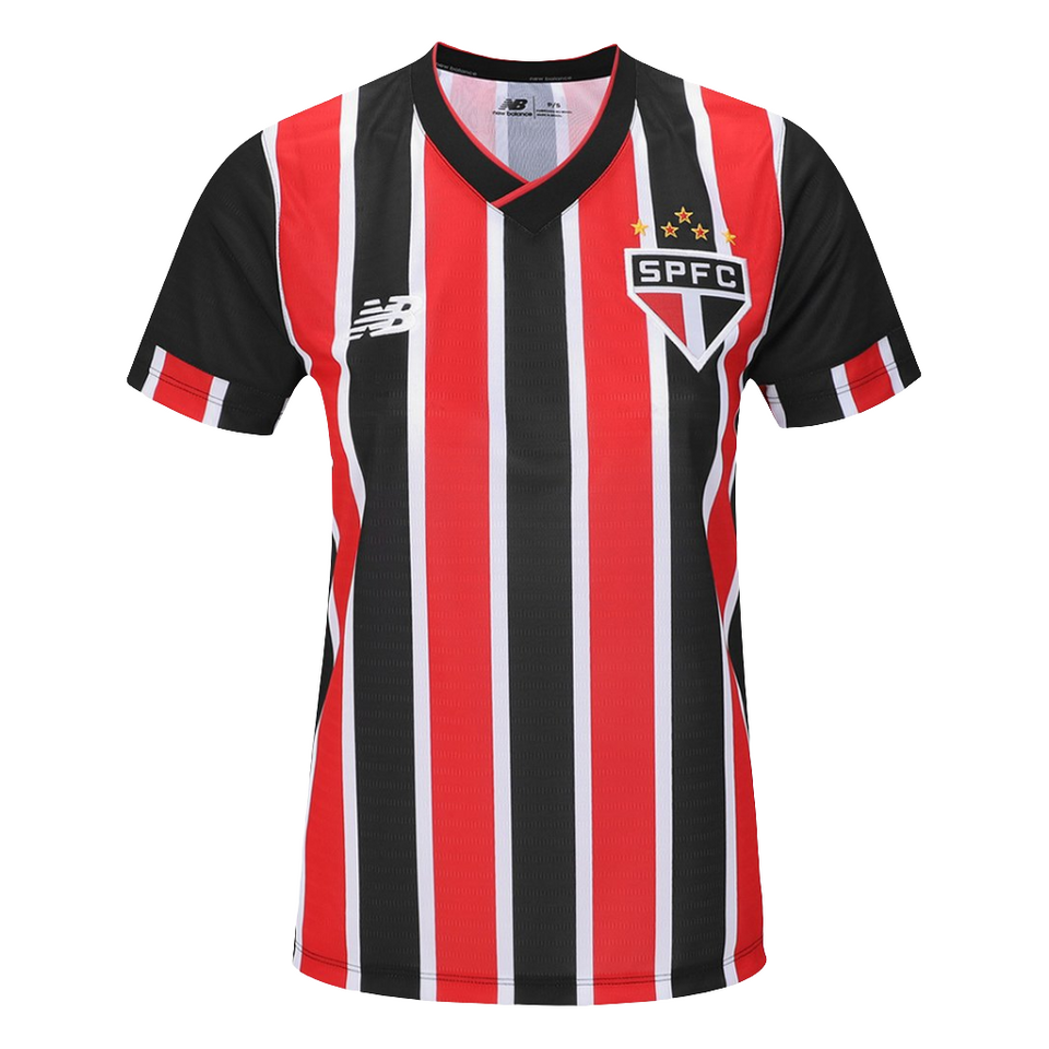 Camisa São Paulo II 24/25 s/n° Torcedor New Balance Feminina - Vermelho+Branco