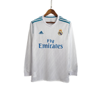 Camisa Real Madrid 17/18 Home Manga Longa - Retrô Masculina