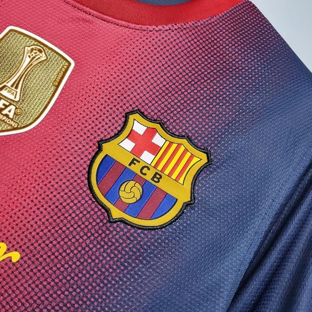 Camisa Barcelona 12/13 Home - Retrô Masculina