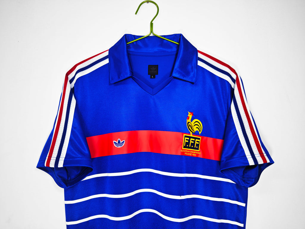 Camisa Seleção da França 1998/99 Adidas - Versão Retrô - Azul - Masculina
