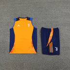 Kit de Treino Juventus 24/25 Laranja e Azul