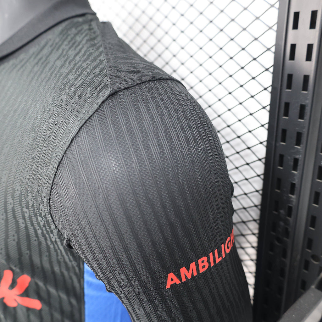 Camisa Barcelona ll Edição especial Travis Scott 24/25 Manga Longa - Masculina - Preta