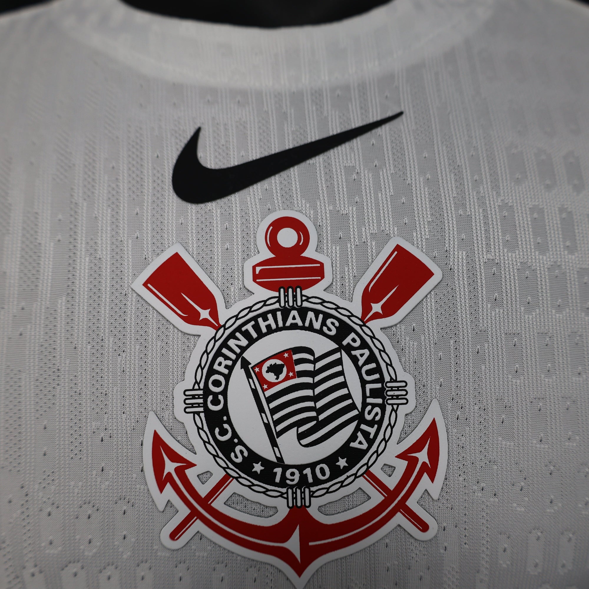 Camisa Corinthians l 25/26 S/N Jogador Nike Masculina - Branco+Preto