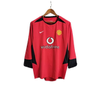 Camisa Manchester United 04/06 Home Manga Longa - Retrô Masculina